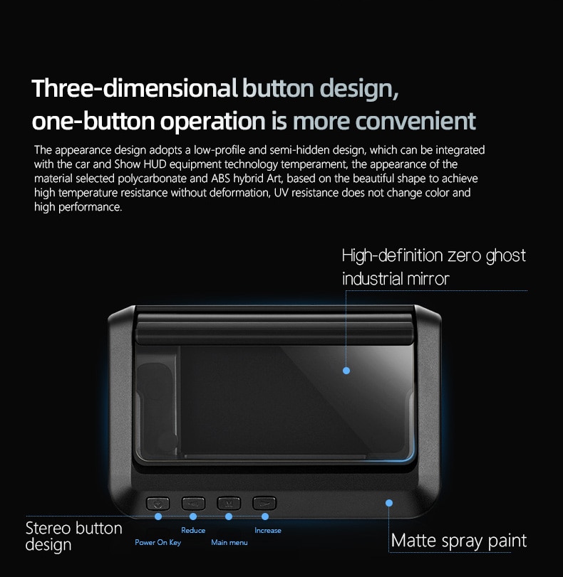 C100 Head - up display obd2 Head - up display Mirror 