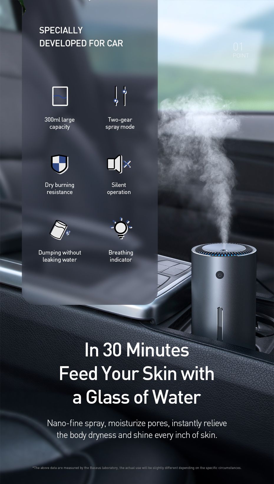 Humidificador de aire para automóviles 