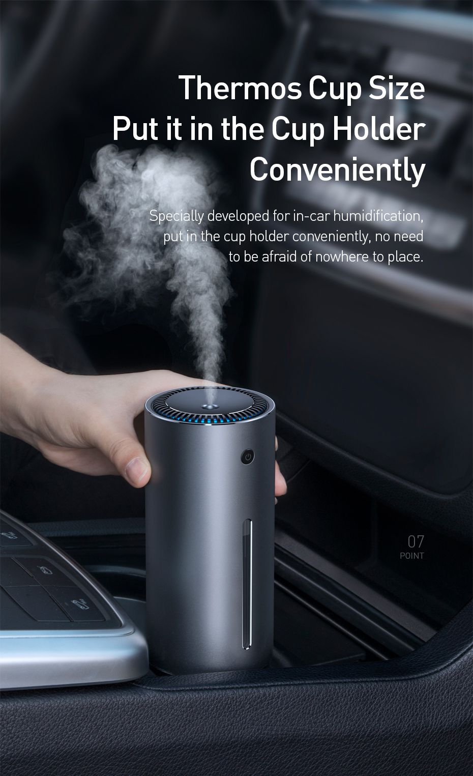 Humidificador de aire para automóviles 