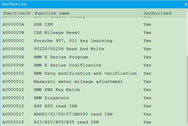 CGDI - BMW - Read - isn - License