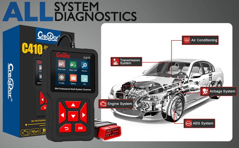 Escáner obd2 profesional creador c410