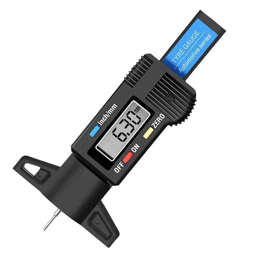 LCD Digital Car Tyre Tire Tread Depth Gauge Meter Auto Tire Wear Detection Measuring Tool Caliper