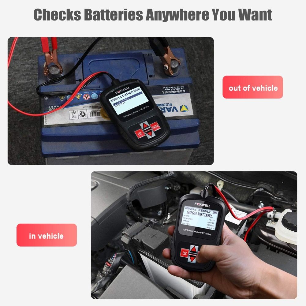 BT100 PRO 12V Car Battery Tester