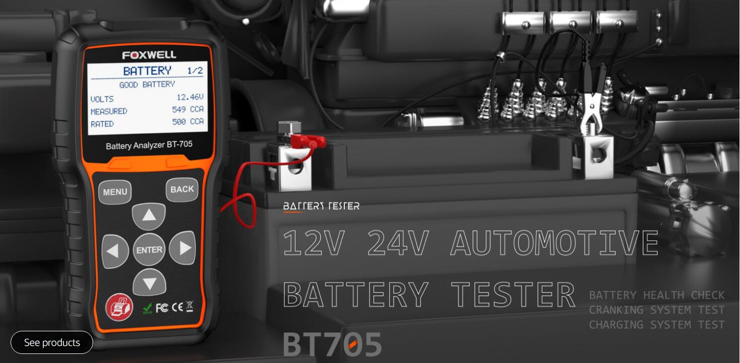 Probador de batería foxwell bt705