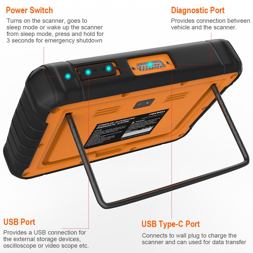 Herramienta de diagnóstico de todo el sistema para vehículos foxwell GT60 OBD 2