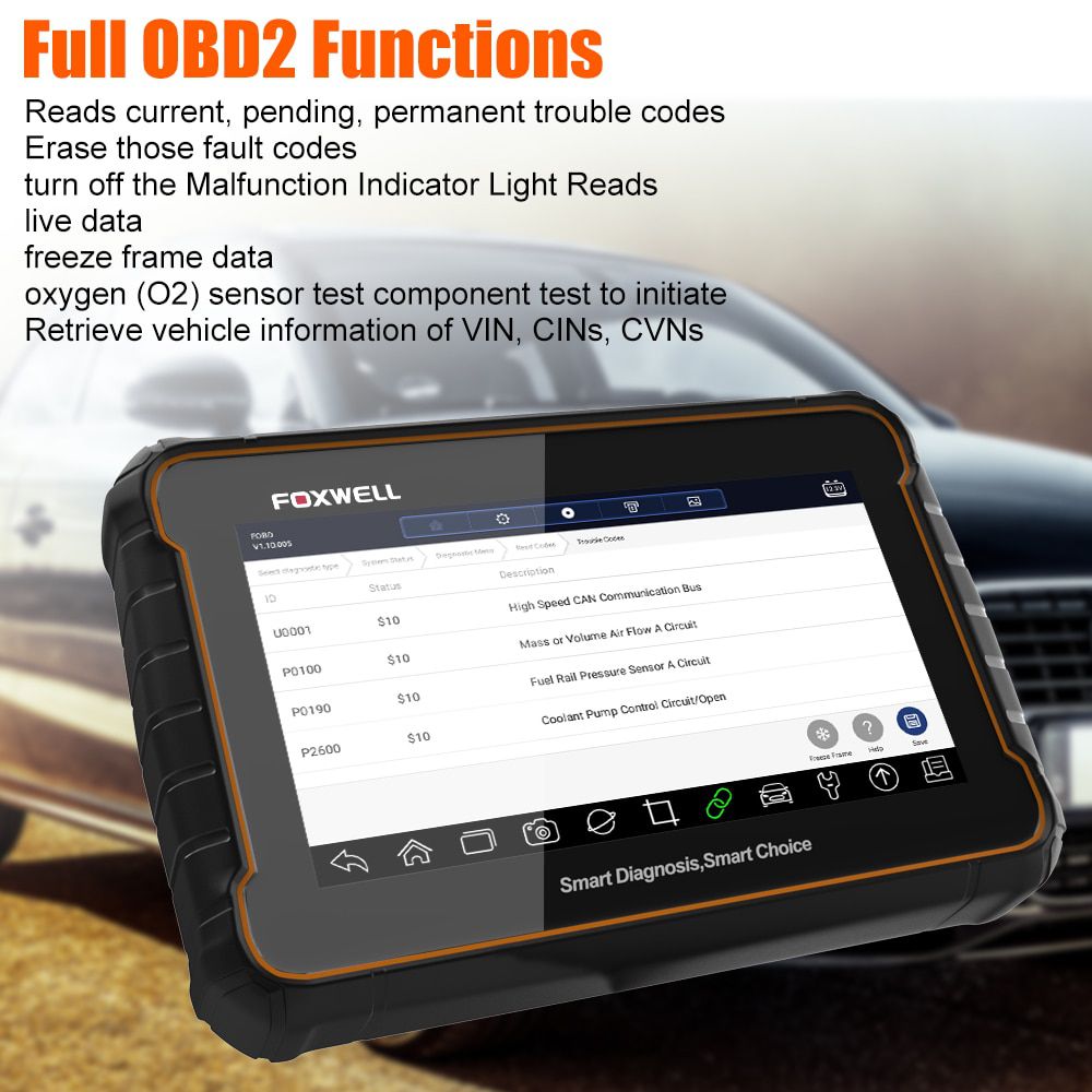 Herramienta de diagnóstico de todo el sistema para vehículos foxwell GT60 OBD 2