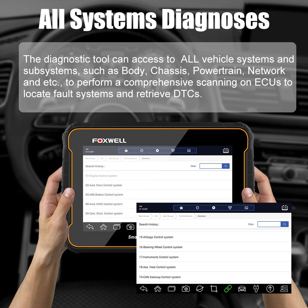 Herramienta de diagnóstico de todo el sistema para vehículos foxwell GT60 OBD 2