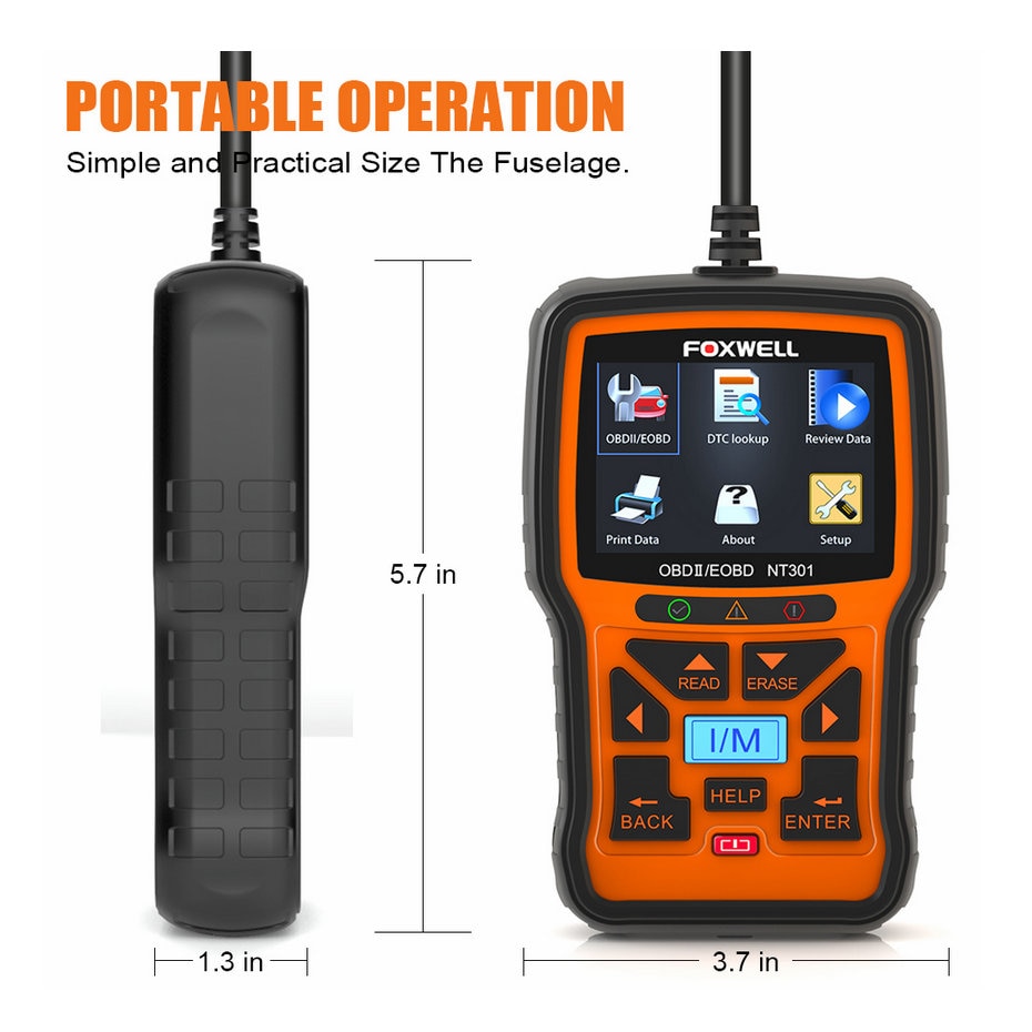 Foxwell nt301 can OBDII / eobd Code Reader 