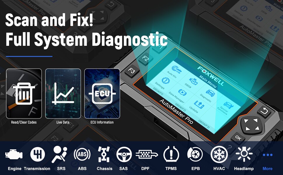 Foxwell nt624 elite obd2 herramienta de diagnóstico