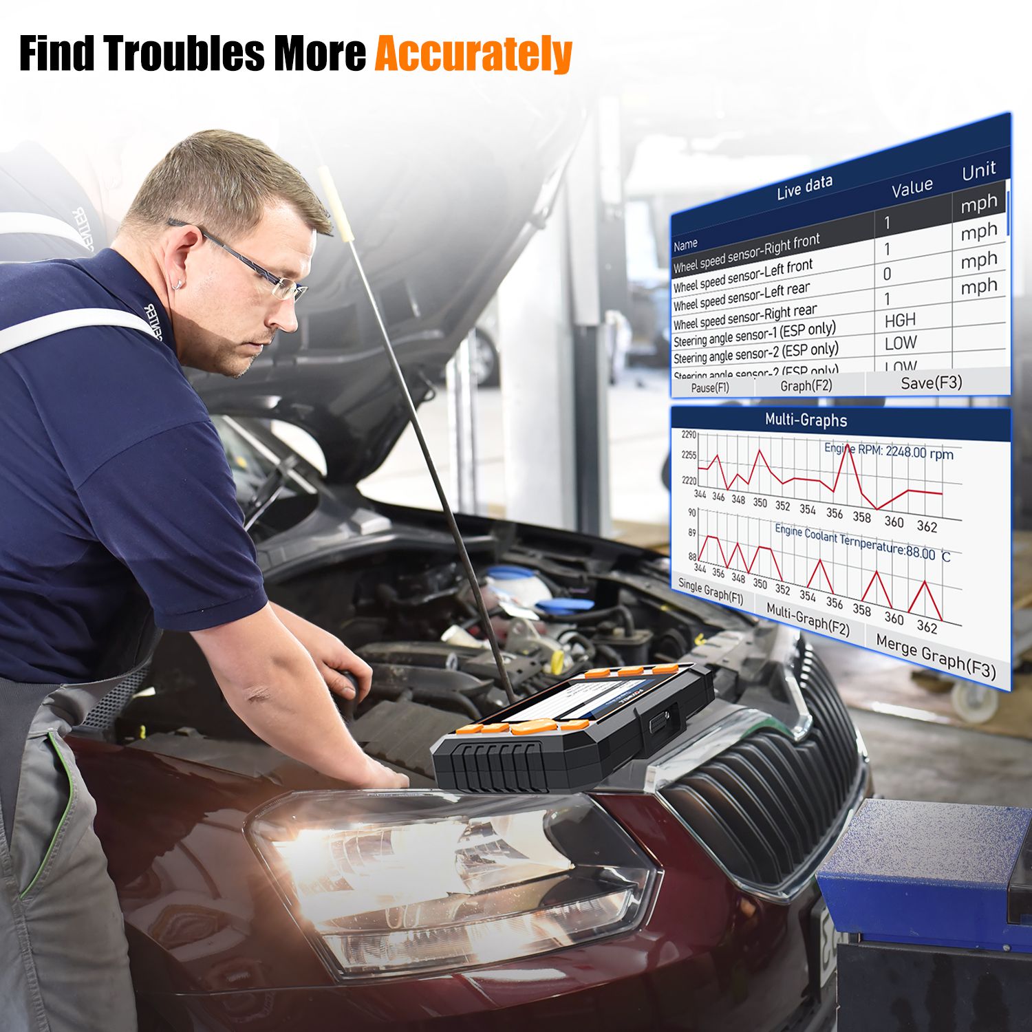 Foxwell NT634 OBD OBD2 Scanner