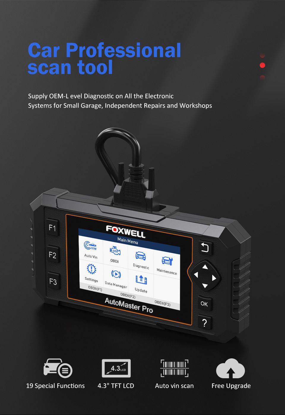 Foxwell nt644 elite todo el sistema OBD obd2 escáneres