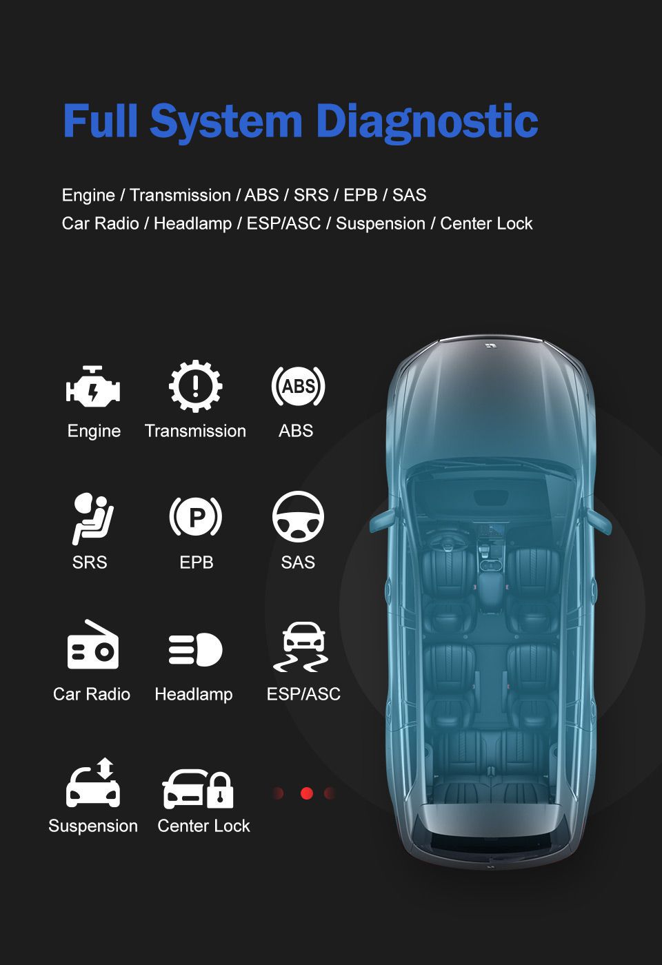 Foxwell nt644 elite todo el sistema OBD obd2 escáneres