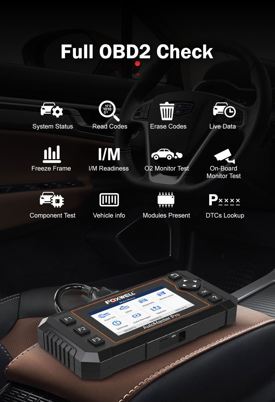 Foxwell nt644 elite todo el sistema OBD obd2 escáneres