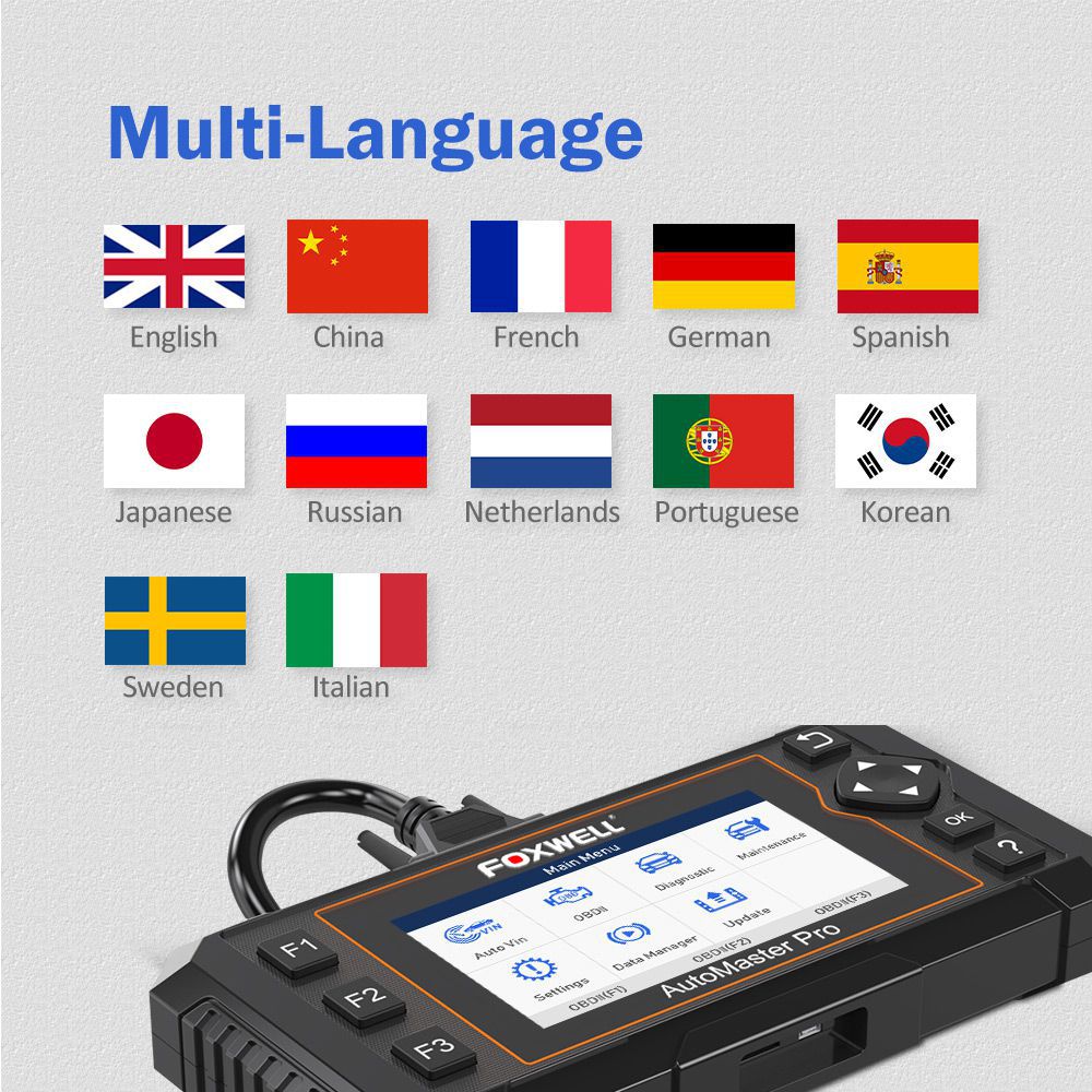 Foxwell nt644 elite todo el sistema OBD obd2 escáneres