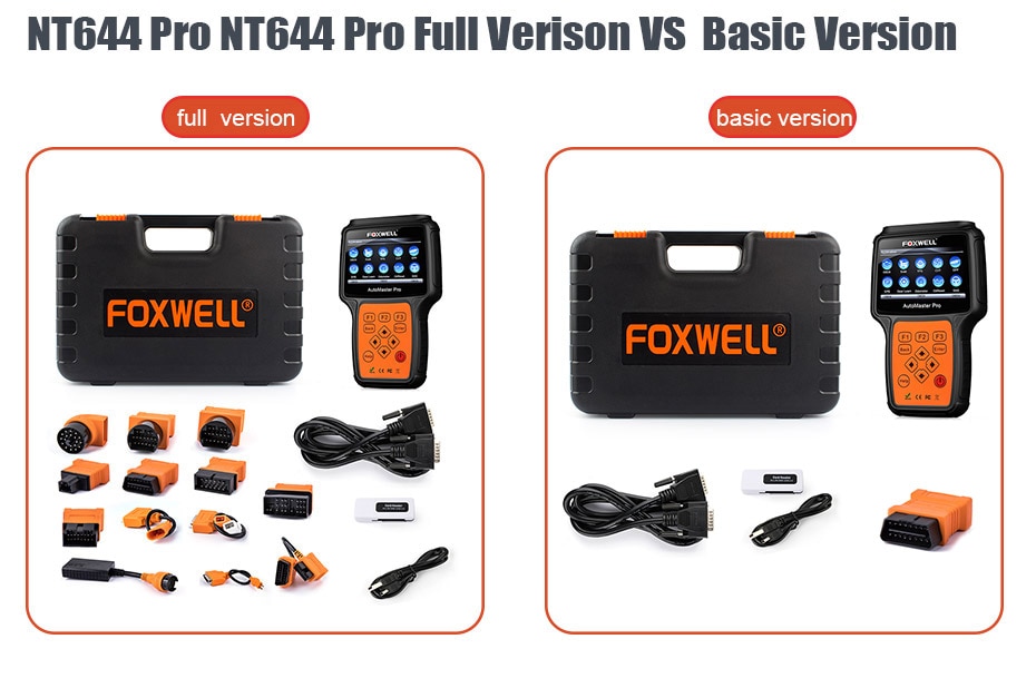 Escáner obd2 de todo el sistema foxwell nt644 Pro
