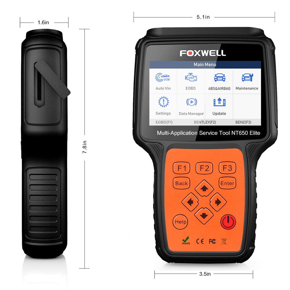 Herramienta de diagnóstico foxwell nt650 elite obd2 eobd