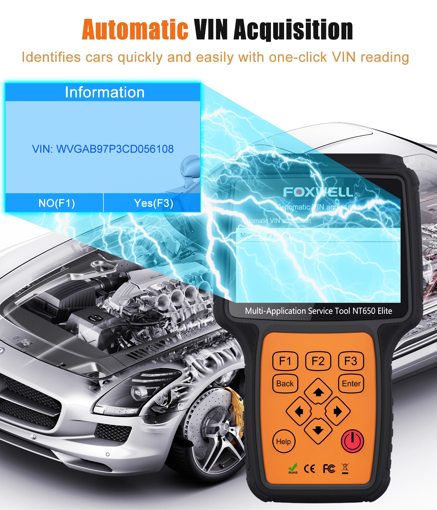 Herramienta de diagnóstico foxwell nt650 elite obd2 eobd