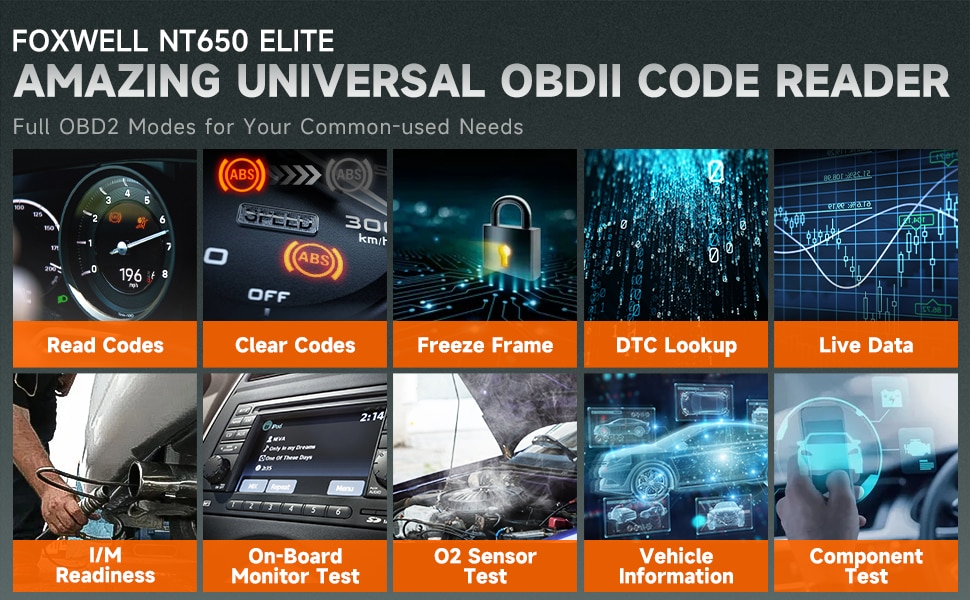 FOXWELL NT650 Elite OBD2 Automotive Scanner