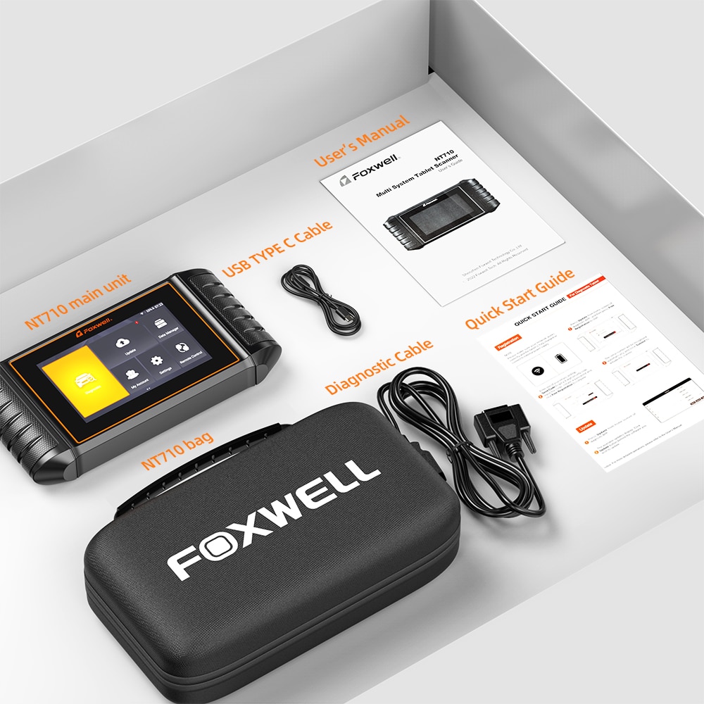 Lector de código obd2 para automóviles forkswell nt710