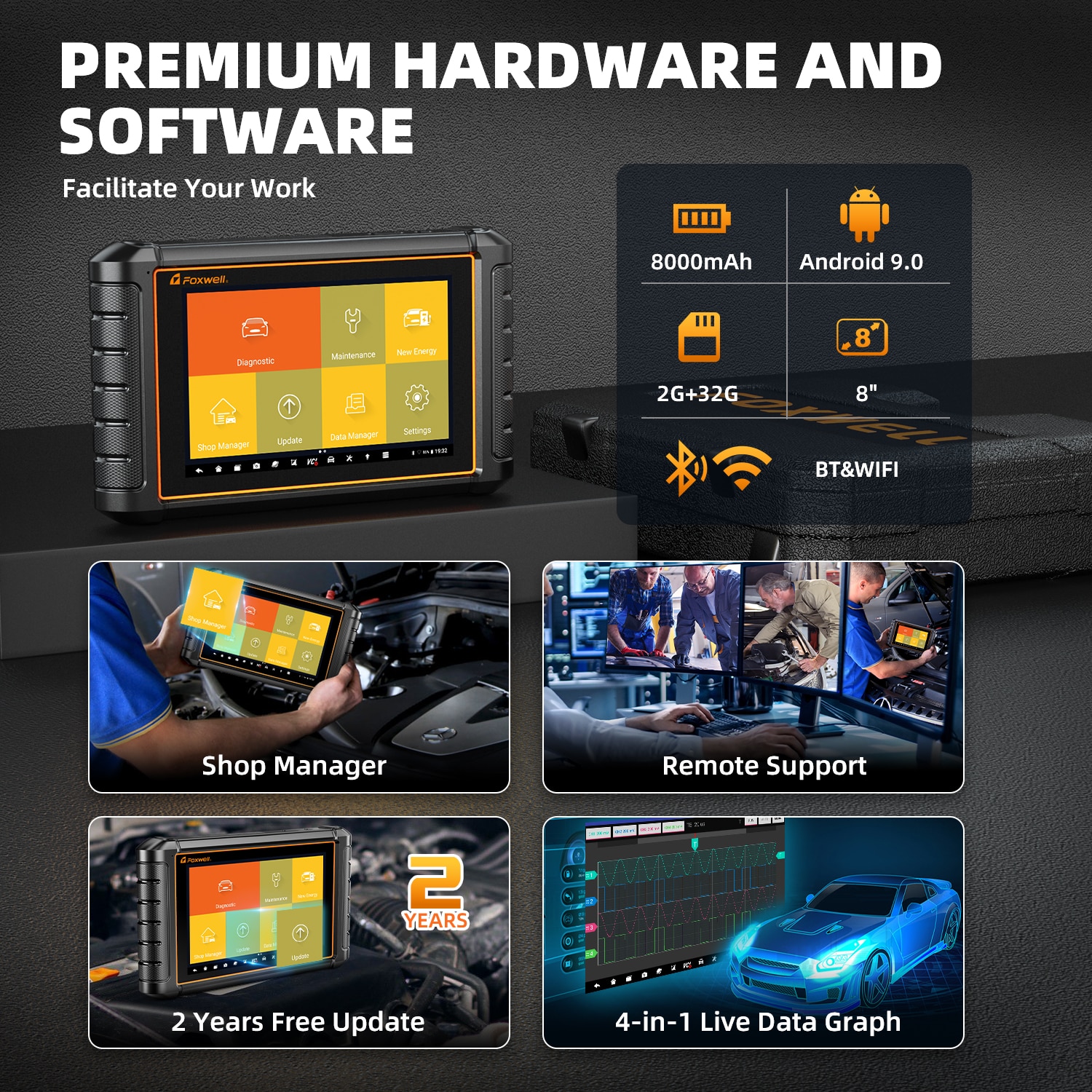 FOXWELL NT909 OBD2 Scanner