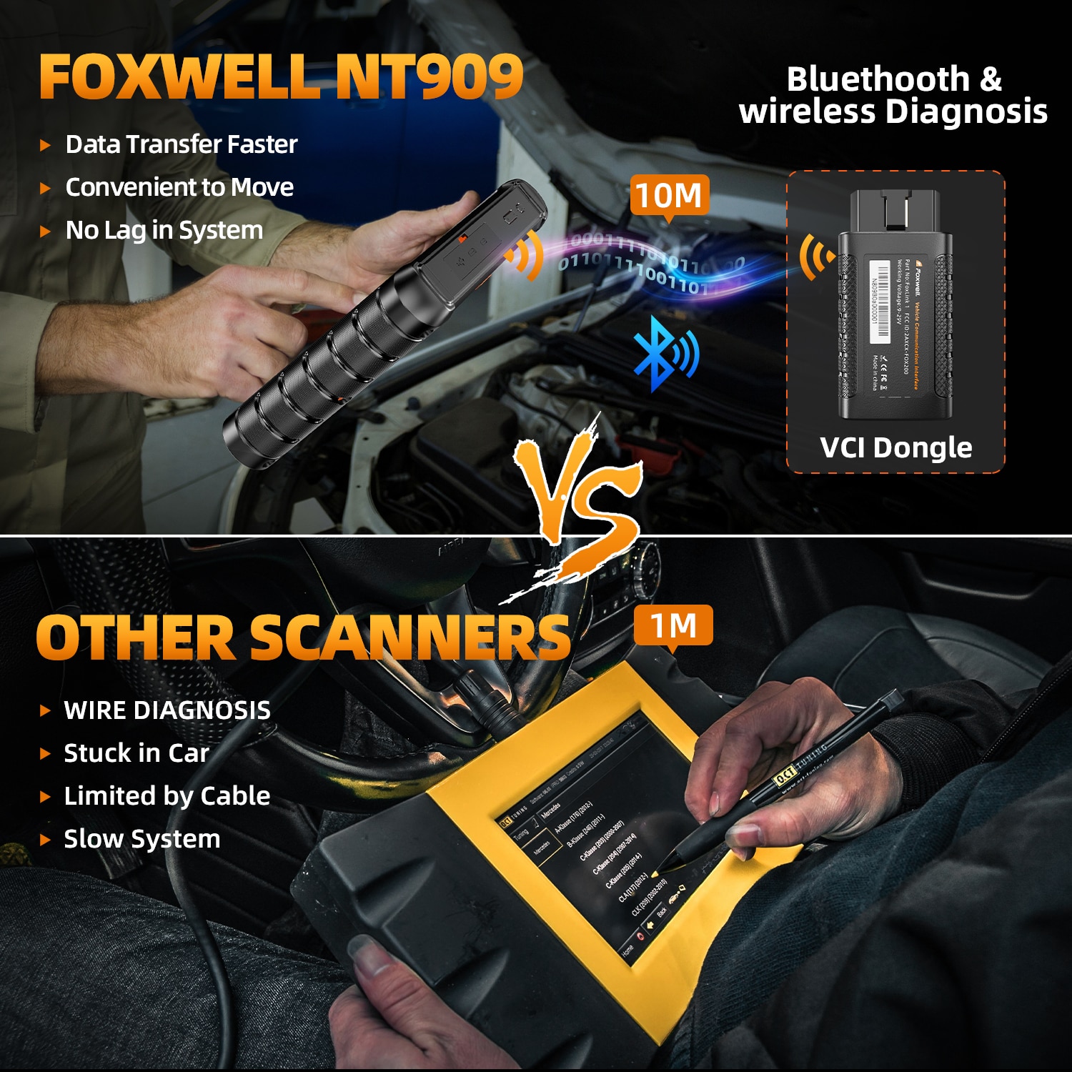 Escáneres foxwell nt909 obd2