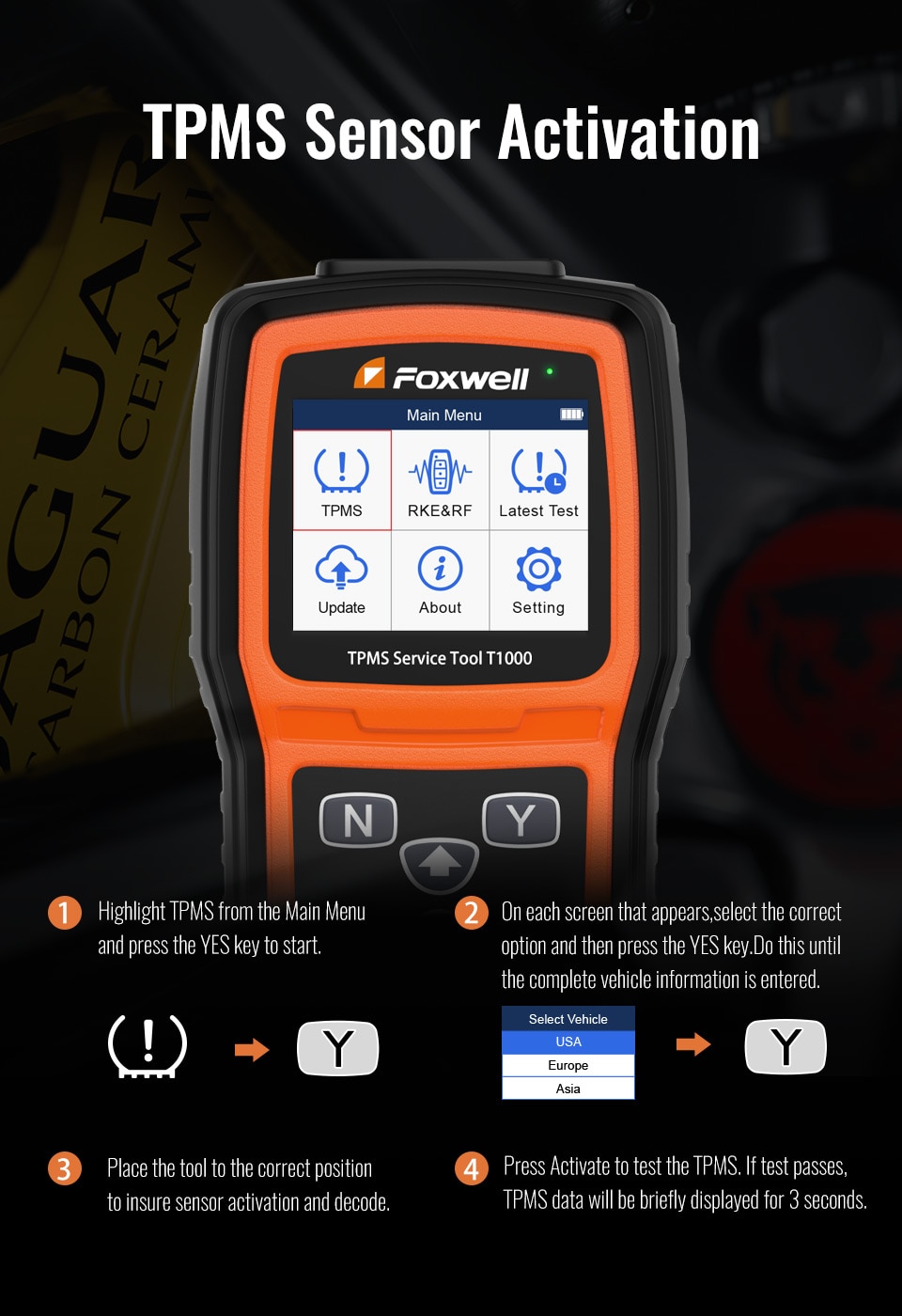 Foxwell t1000 tpms trigger Tool