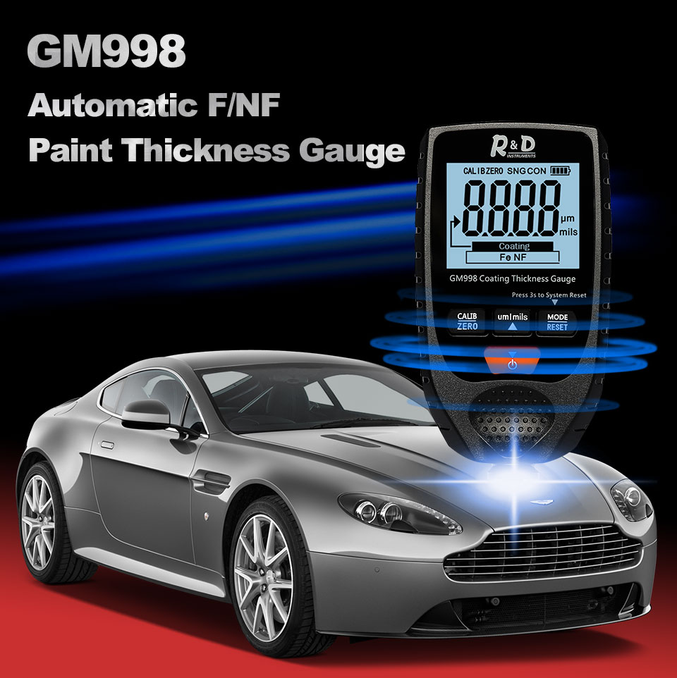 R&D GM998 car paint coating thickness gauge car paint el