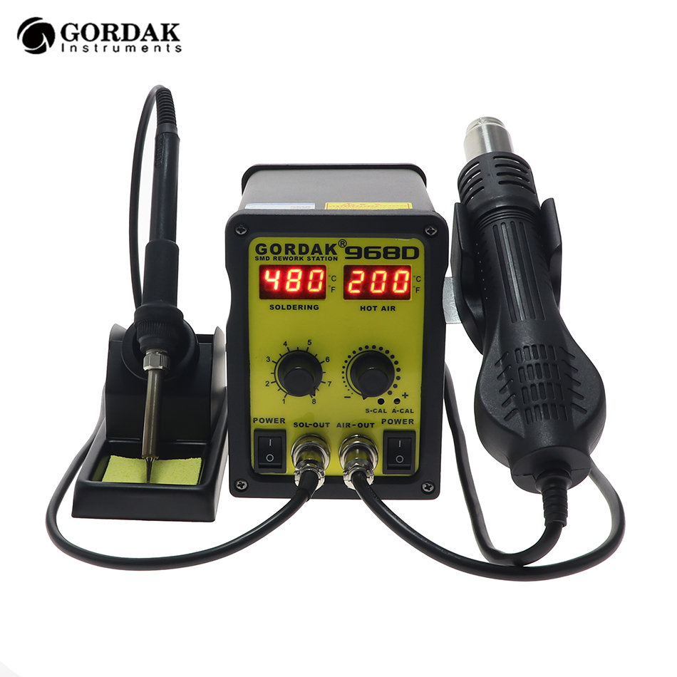 GORDAK 968D Double Digital Display 2 In1 Hot Air Gun