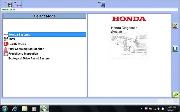 Honda HDS him diagnosis system