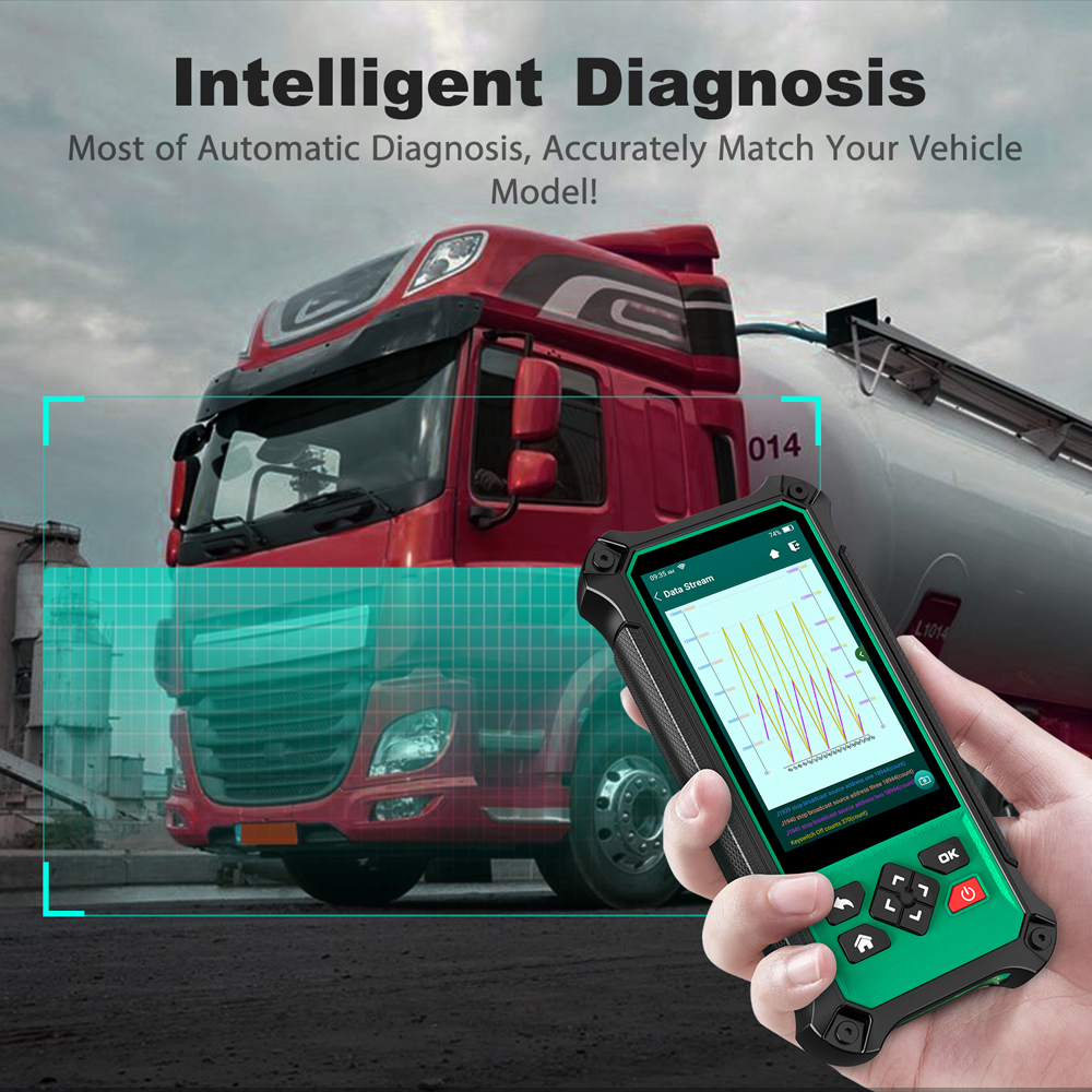 Nuevo chip hdt301 obd2 escáner de diagnóstico de camiones