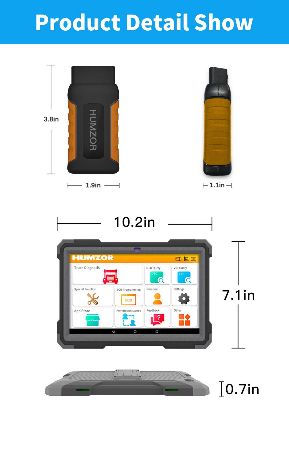 Diagnóstico de todo el sistema del camión pesado humzor nd566 Elite