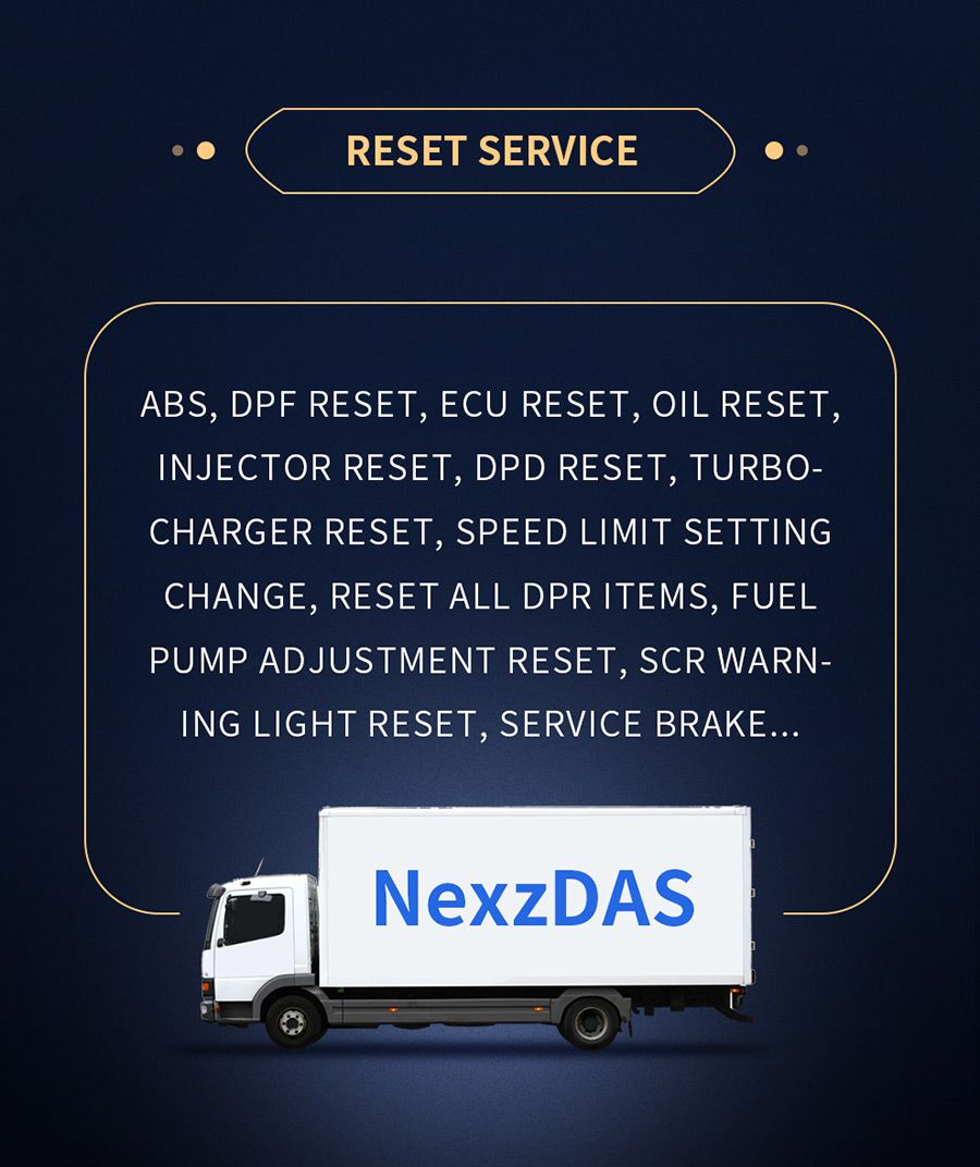 Humzor NexzDAS ND506 reset service function