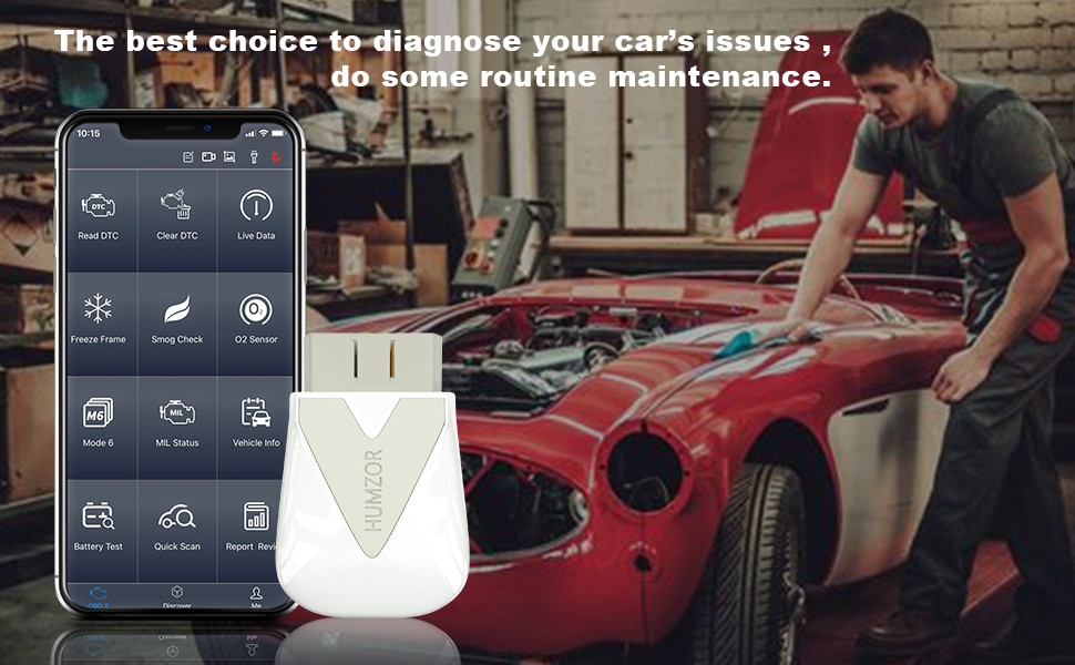 Humzor NexzScan OBD2 II Bluetooth Car Scanner