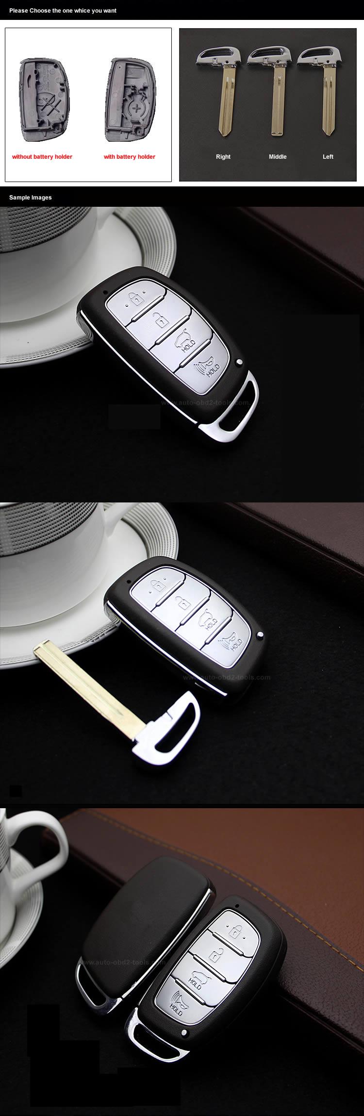 Remote Key Shell 4 Buttons for Hyundai VERNA