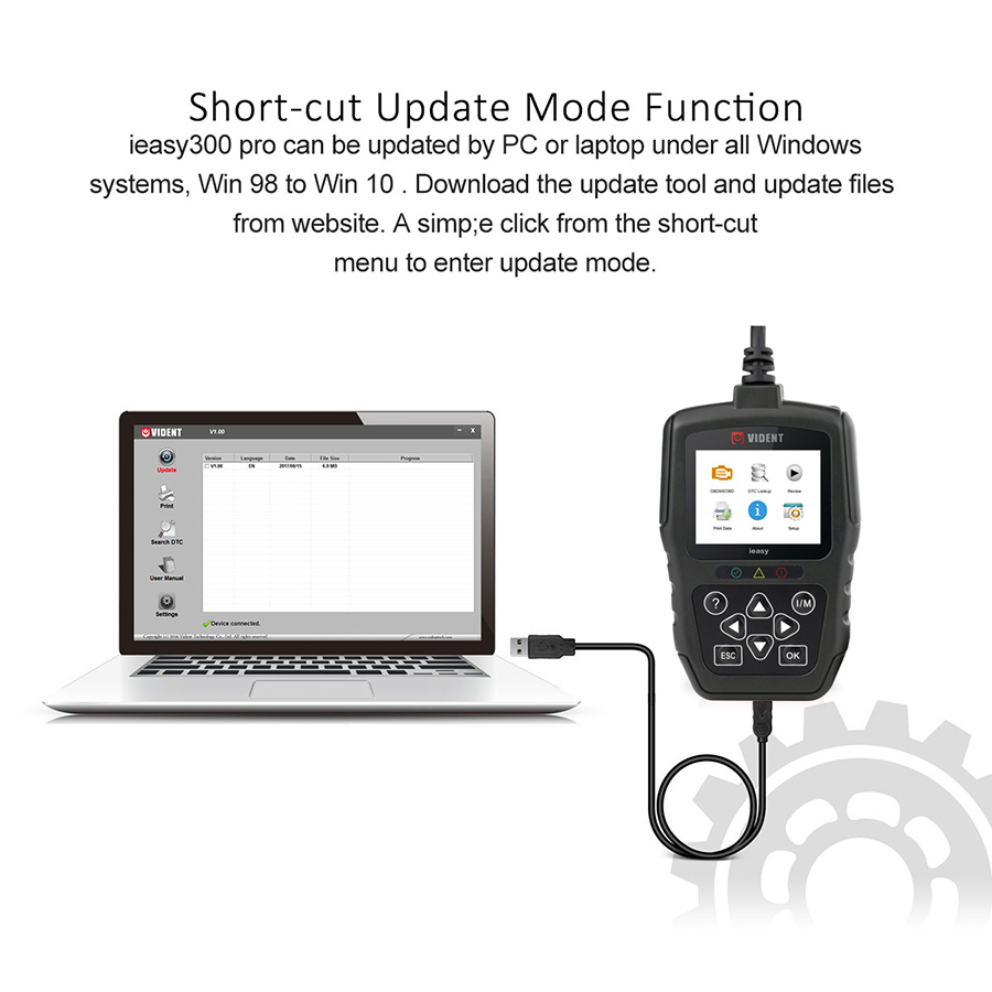 Lector de código ieyasy300pro can OBDII / eobd