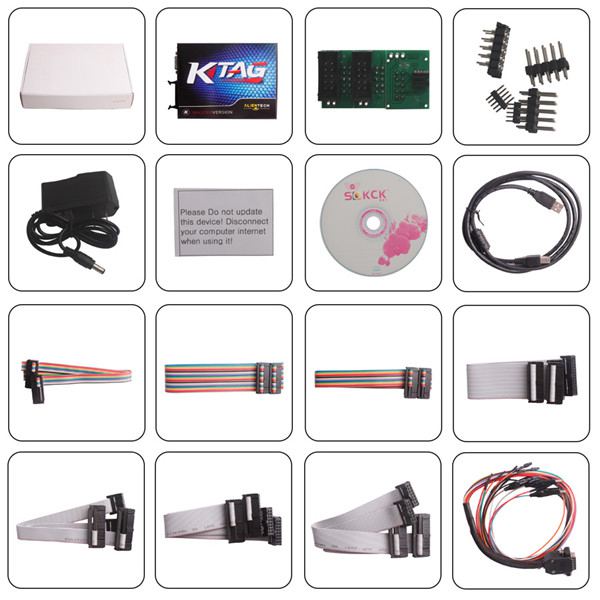 Lista de paquetes de dispositivos de programación ktag - K - Tag - ECU