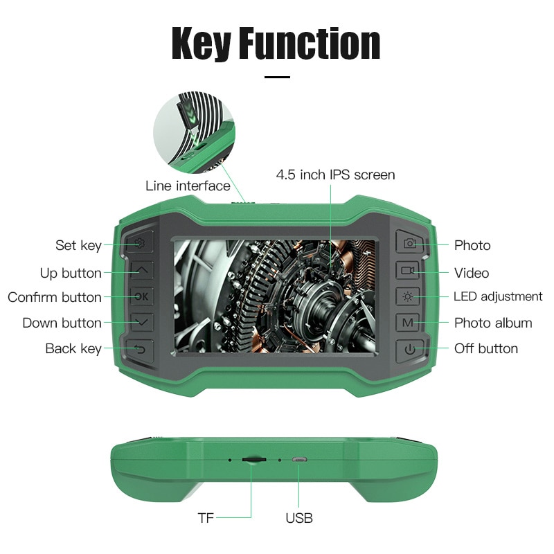 Single Dual Lens Industrial Endoscope Camera