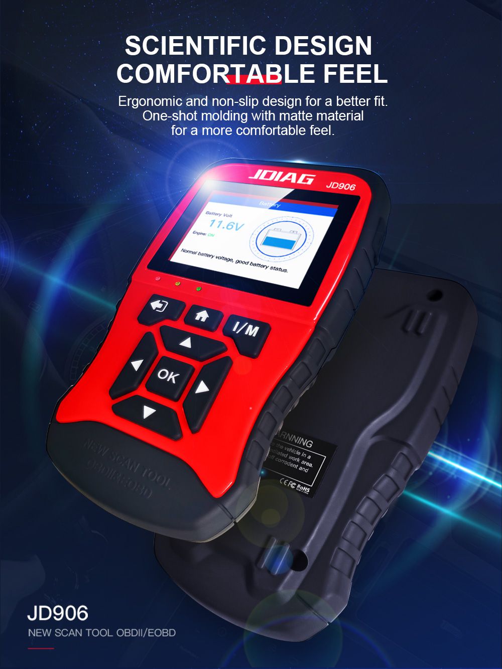 Original JDiag JD906 Auto Professional Code Reader 