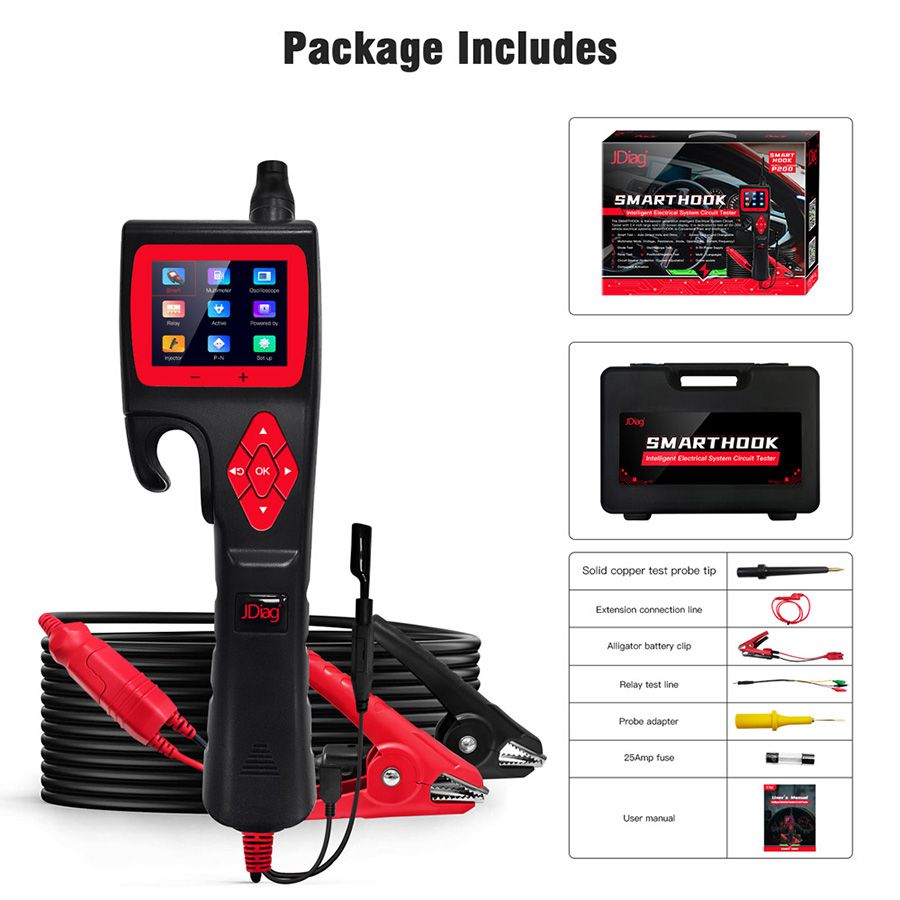 Sonda potente de gancho inteligente jdiag P200