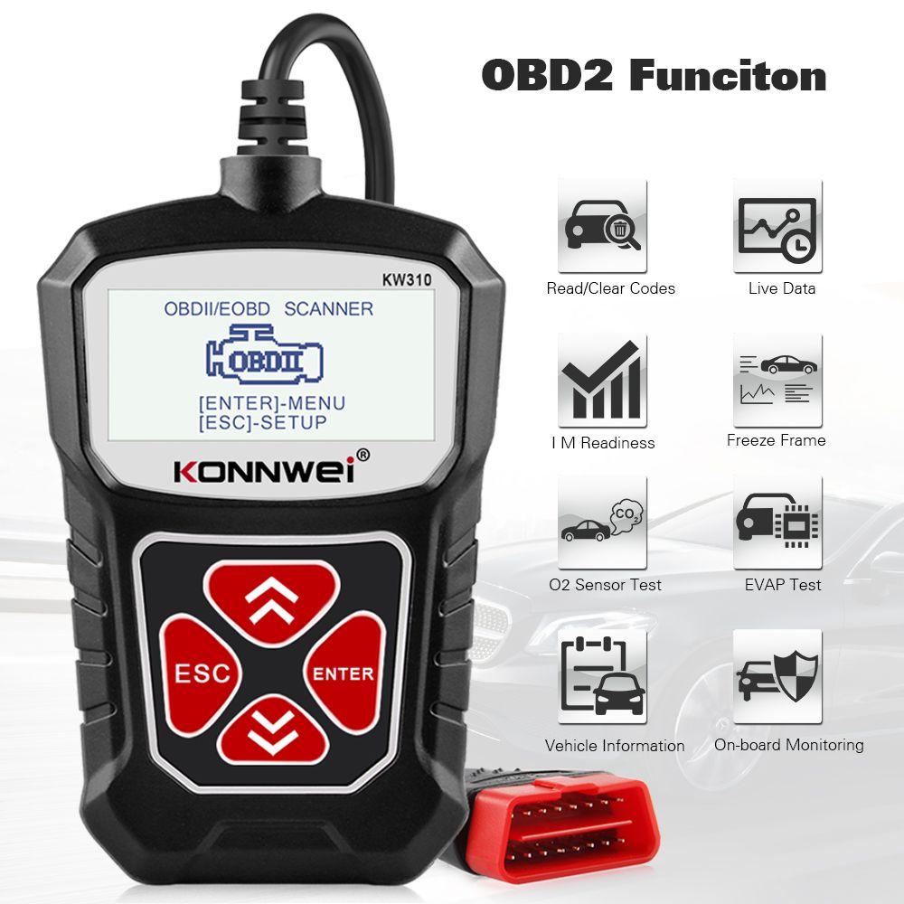 Escáneres konnwei kw310 obd2