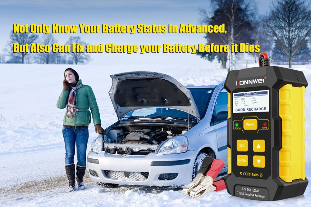 KONNWEI KW510 Full Automatic  12V Car Battery Tester