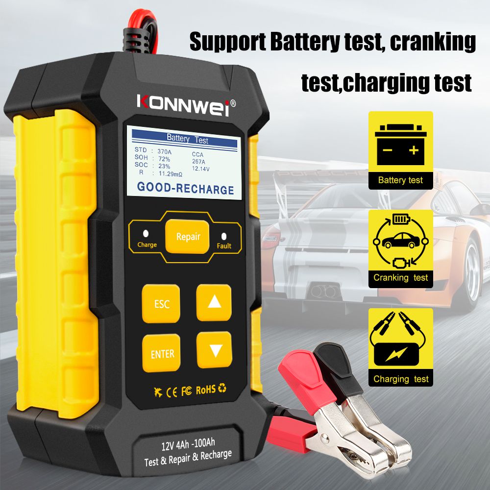 KONNWEI KW510 Full Automatic  12V Car Battery Tester