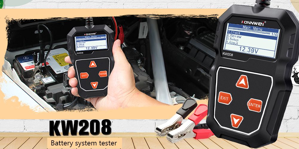 KONNWEI KW650 Car Motorcycle BatteryTester