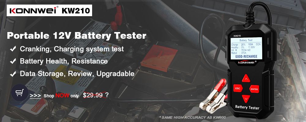 KONNWEI KW650 Car Motorcycle BatteryTester