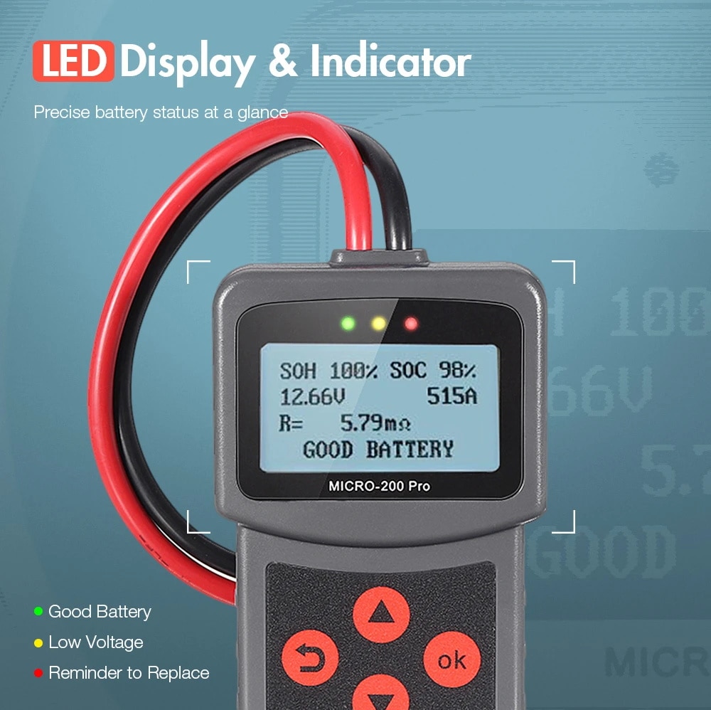 Lancol Micro200Pro 12v Battery Capacity Tester