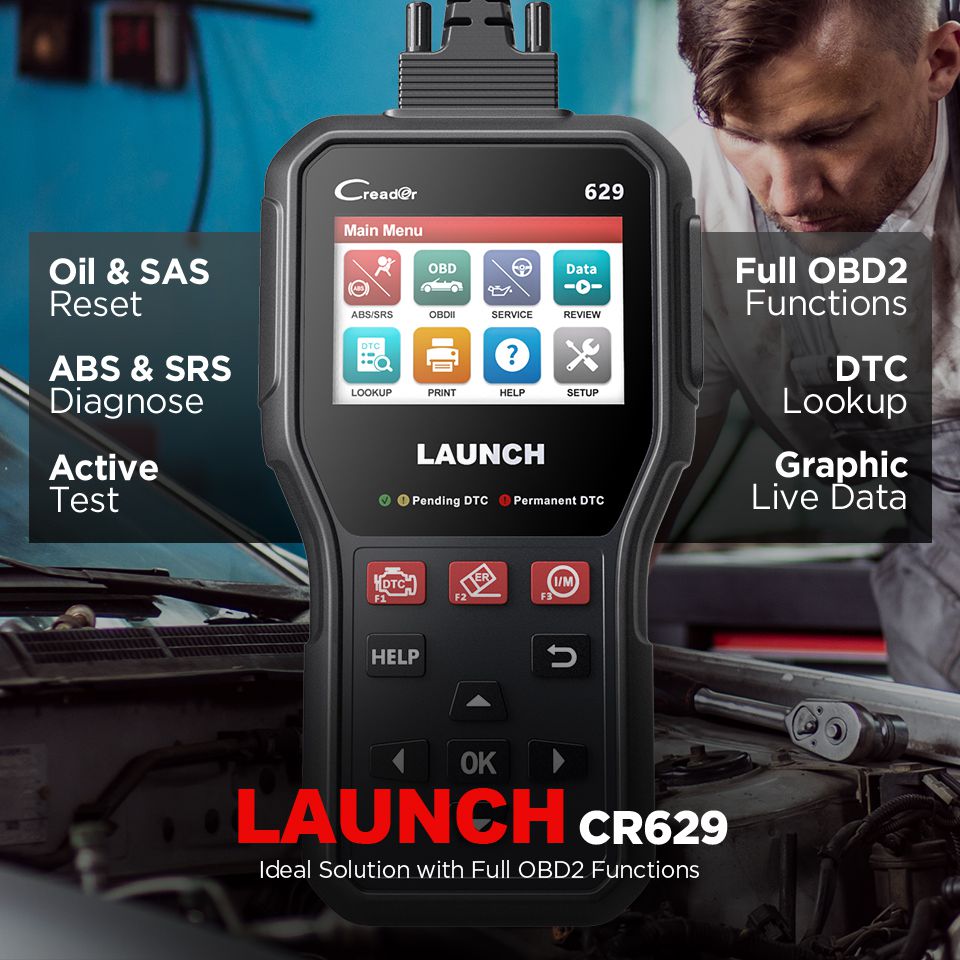 Launch Creader 629 CR629 OBD2 Scanner