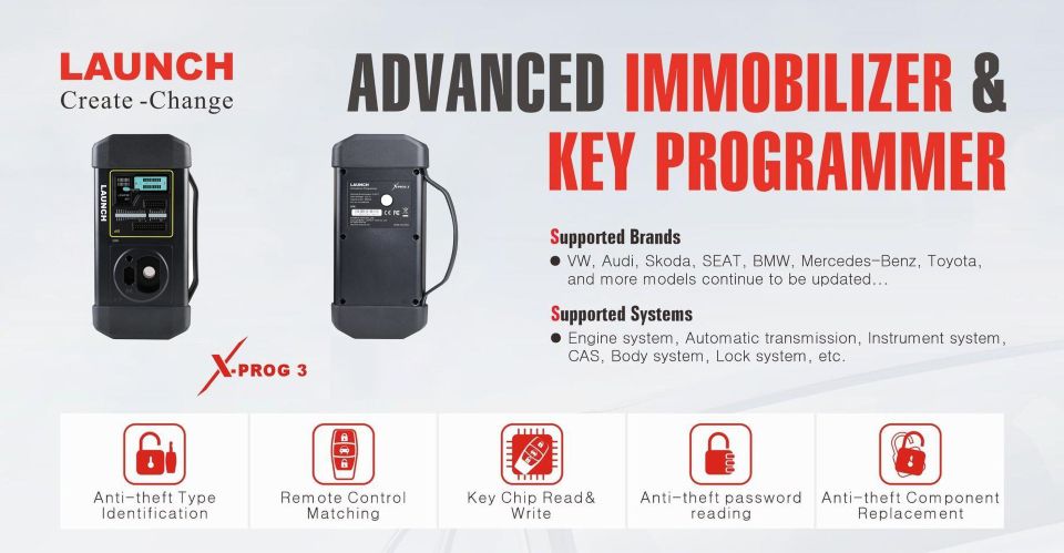 Launch GIII X-Prog 3 Advanced Immobilizer 