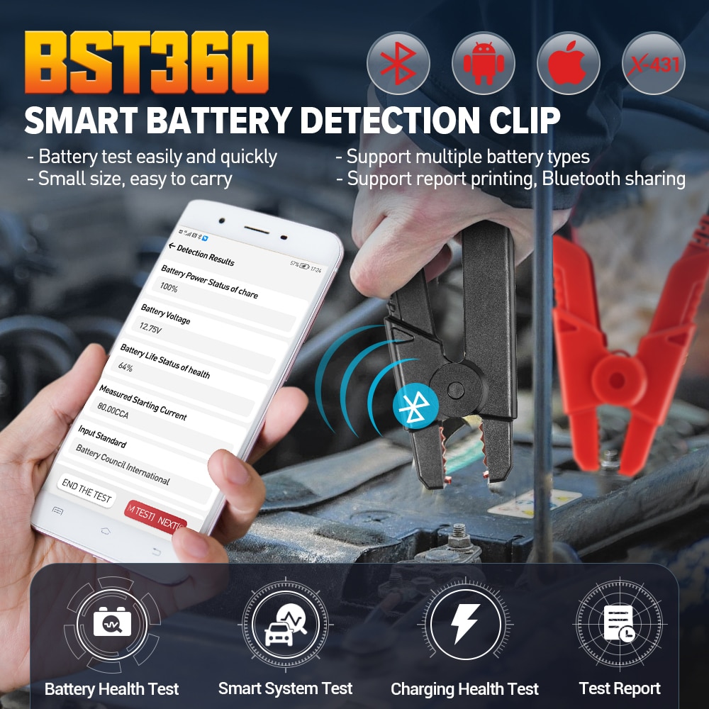Launch X431 BST360 Bluetooth Battery Tester