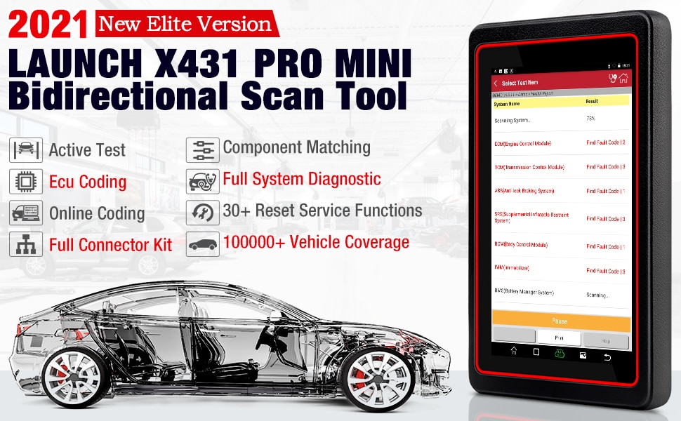 LAUNCH X431 Pro Mini Full System Diagnostic Tool