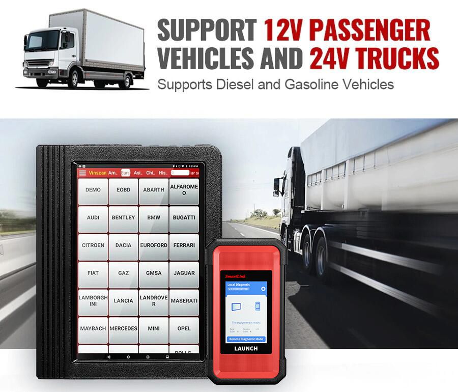 X431 v + para automóviles y camiones